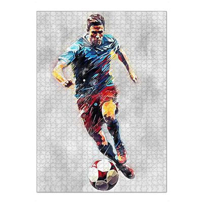 artboxONE XL Puzzle (1,000 Pieces) Football Color Grey B