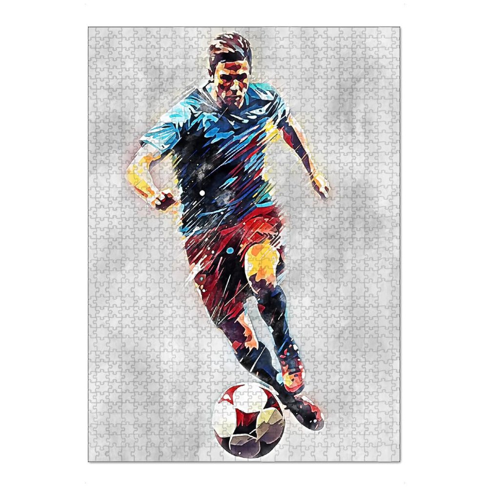 artboxONE XL Puzzle (1,000 Pieces) Football Color Grey B