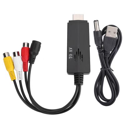 Bonbela HDMI to AV 1080P HD Converter Adapter Cable, Male to Female, for TV, VCR, DVD
