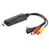 Bonbela HDMI to AV 1080P HD Converter Adapter Cable, Male to Female, for TV, VCR, DVD view 2