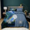 3-Piece Reversible Duvet Cover Set, Soft and Breathable, 155 x 220 cm, Tropical Mountain Design view 3