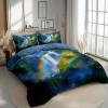 3-Piece Reversible Duvet Cover Set, Soft and Breathable, 155 x 220 cm, Tropical Mountain Design view 4