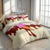 Generic Bedding Set 240 x 220 cm for Teen Girls, Iron-Free Cooling Duvet Cover Set, Grid Ice Cream Chocolate Sprinkles, Light Yellow view 4