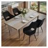 STOOLINK Set of 4 Modern Velvet Dining Chairs with Arms, Black view 1