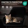 STOOLINK Set of 4 Modern Velvet Dining Chairs with Arms, Black view 4