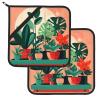 Indoor Potted Plant Potholder Set, 2 Pieces, 8 x 8 in view 2
