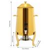 Stainless Steel Coffee Urn with Fuel Holder, 3.5-Gallon Beverage Dispenser view 4