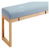 YNJJKA 8 cm Thick Bench Cushion, Light Blue, 40 x 185 cm view 1