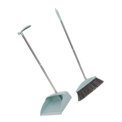 OATIPHO Durable Broom and Dustpan Set for Tight Spaces
