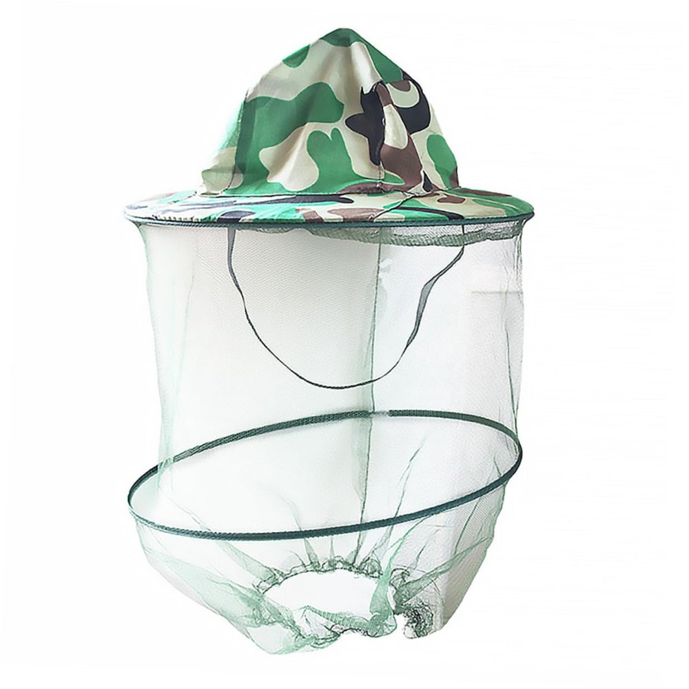 HOODANCOS Outdoor Mesh Insect Protection Hat, Breathable, with Elastic Neck Closure