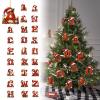 Christmas Tree Letter Ornaments A-Z view 2