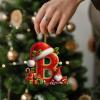 Christmas Tree Letter Ornaments A-Z view 4