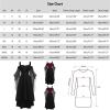 Women's Gothic Witch Dress, Halloween Medieval Costume with Trumpet Sleeves view 4