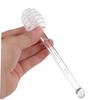 Toyvian 6-Piece Honey Stir Sticks with Honey Spoon and Jam Spreader, Transparent view 4
