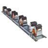 Bradas Wall-Mounted Tool Rack for Garden Sheds and Garages, with Flexible Rubber Roller Grips, 5 Holders view 1