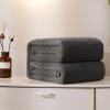 LONGCAO Plush Fleece Blanket, 60 x 300 cm, Flannel Sofa and Bed Throw, Dark Gray view 1