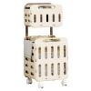 Rolling Double-Layer Laundry Basket view 1