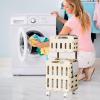 Rolling Double-Layer Laundry Basket view 2