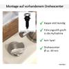 Neutral Rotary Eccentric Cap Replacement Part for Kitchen Sinks, Brushed Stainless Steel, Made in Germany view 3