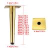 EBZFASO Wooden Replacement Legs for Chairs, 4-Piece Cone-Shaped Modern Furniture Feet, Gold, 15 cm view 2