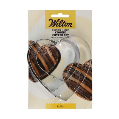 Wilton Nesting Heart Cookie Cutter Set, 3-Piece