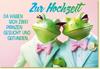 Gutsch Verlag Same-Sex Wedding Card with Two Frogs in Suits, Including Envelope view 1