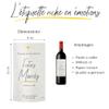 FunFest - Wedding Announcement Wine Bottle Label - Futurs Maris (Grand Cru Style) [Text in French] view 3