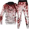 Men's Halloween Blood-Splatter Horror Tracksuit Costume – 2-Piece Hoodie & Joggers view 4