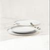 Seltmann Weiden Sento Home Dinner Plate Set, 6-Piece | 27.5 cm | Modern Porcelain Plates with Subtle Color Texture | Aura White view 2