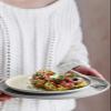 Seltmann Weiden Sento Home Dinner Plate Set, 6-Piece | 27.5 cm | Modern Porcelain Plates with Subtle Color Texture | Aura White view 3