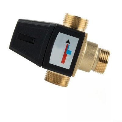 3-Way Thermostatic Mixing Valve 35–60°C, DN20/DN25, Brass External Thread, Scald Protection (DN20)