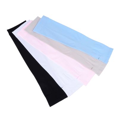 GALPADA 5 Pairs Cooling Ice Silk Arm Sleeves, Summer UV Sun Protection
