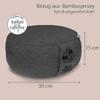 Soul Pillow Meditation Cushion, 15 cm High, 30 cm Round, Spelt-Filled, Washable Cover, OEKO-TEX 100 view 2