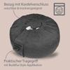 Soul Pillow Meditation Cushion, 15 cm High, 30 cm Round, Spelt-Filled, Washable Cover, OEKO-TEX 100 view 3
