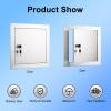 ZJKXJH Stainless Steel Access Panel, Customizable, Easy to Install, 30x30 to 76x76 cm (Lock Type, Opening 30x34 in/76.2x86.4 cm) view 2