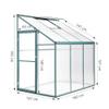 Aluminum Greenhouse, Compact Design with Three Doors, No Back Wall, 182 x 122 x 195 cm view 2