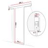 Mirjan24 Flash I 90 Sliding Door System with Soft-Close, Cashmere view 3