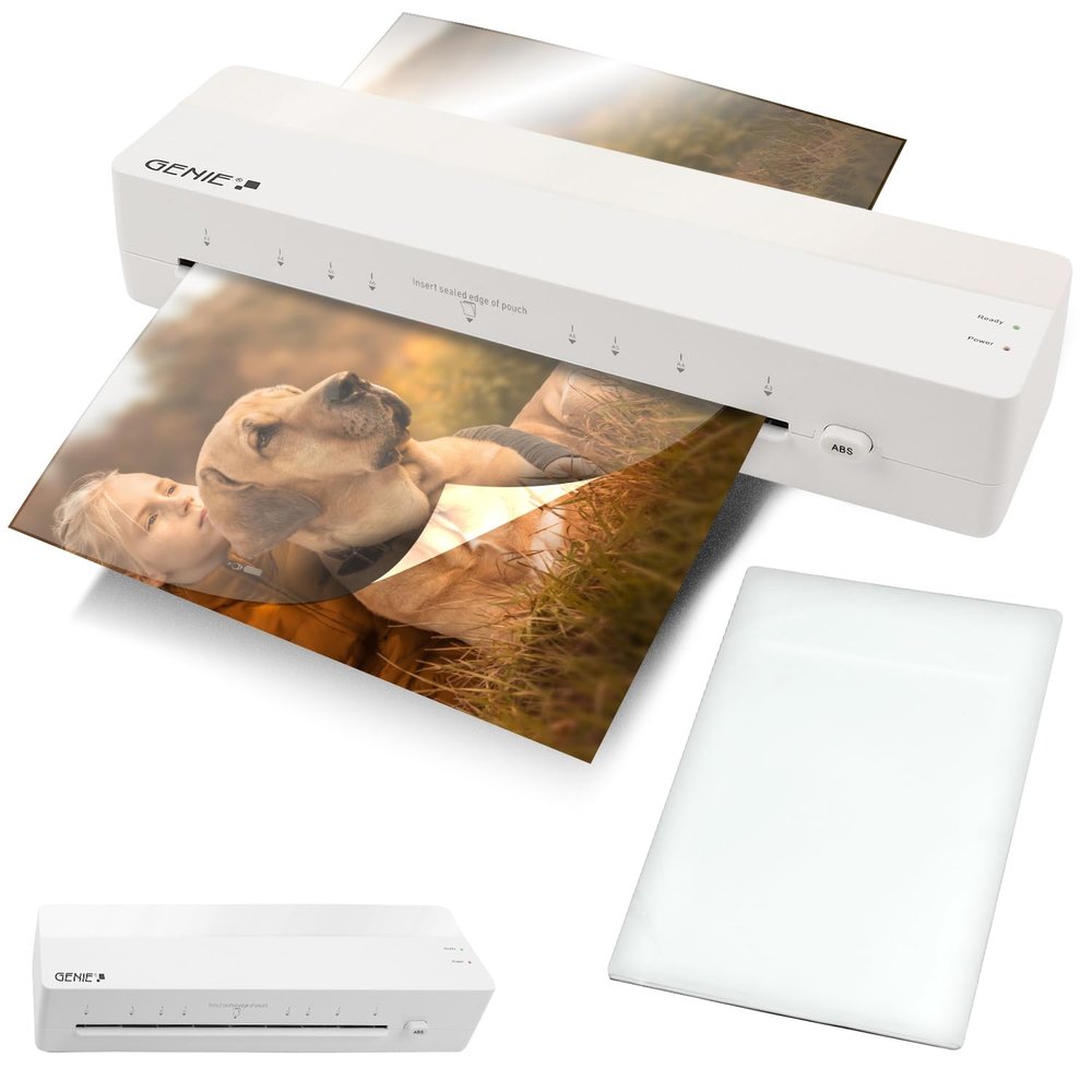 GENIE LA 400 A3 Laminator with 2 Heating Rollers, Includes 5 Pouches