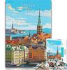 Norway Oslo Travel Puzzle for Adults, 1,000 Pieces, 38 x 26 cm view 1