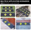 JHIAADEY Rubber Curb Ramps, Shock-Absorbing and Pressure-Resistant, for Driveways, Thresholds and Garages, 100 × 30 × 15 cm (39.3 × 11.8 × 5.9 in) view 3