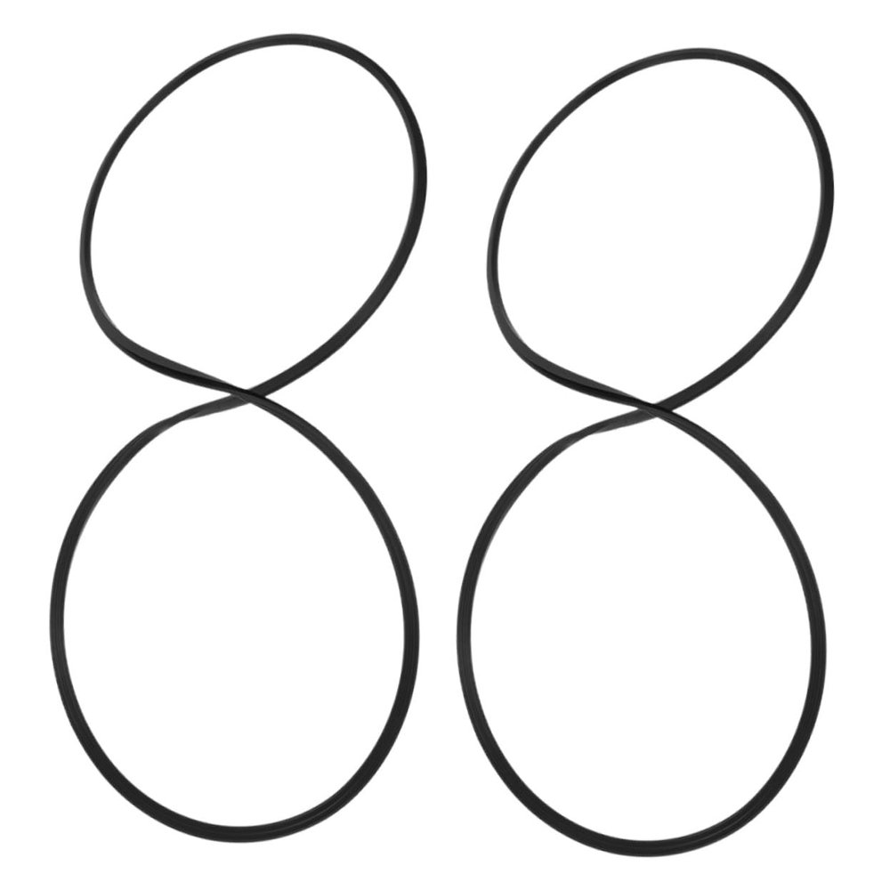 Rubber Stabilizing Rings for Barber Chairs, 2-Pack, Non-Slip, Black