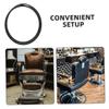 Rubber Stabilizing Rings for Barber Chairs, 2-Pack, Non-Slip, Black view 3