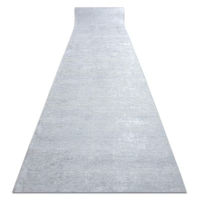 rugsx Lotus Smooth 52421 Melange Gray Non-Slip Runner, Washable, 100 x 660 cm