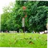 GALPADA Garden Rain Gauge with Iron Stake and Clear Scale view 3