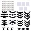 Halloween Bat Stickers, 36-Piece 3D Set with LED Lights view 1
