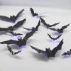 Halloween Bat Stickers, 36-Piece 3D Set with LED Lights view 3