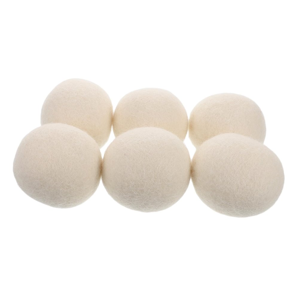 Wool Dryer Balls, 6-Piece Set, Anti-Static