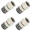 Cabelcon F-59-TD SELF INSTALL 3.9 NI True Drop F Connectors, 6 mm, 4-Pack view 1