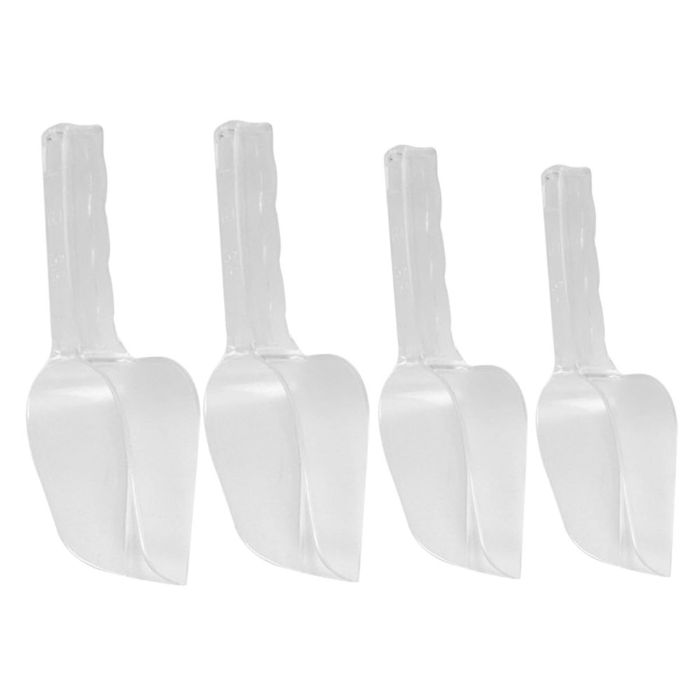 DECORNIJIA 4-Piece Plastic Ice Cream Scoop Set with Long Ergonomic Handles