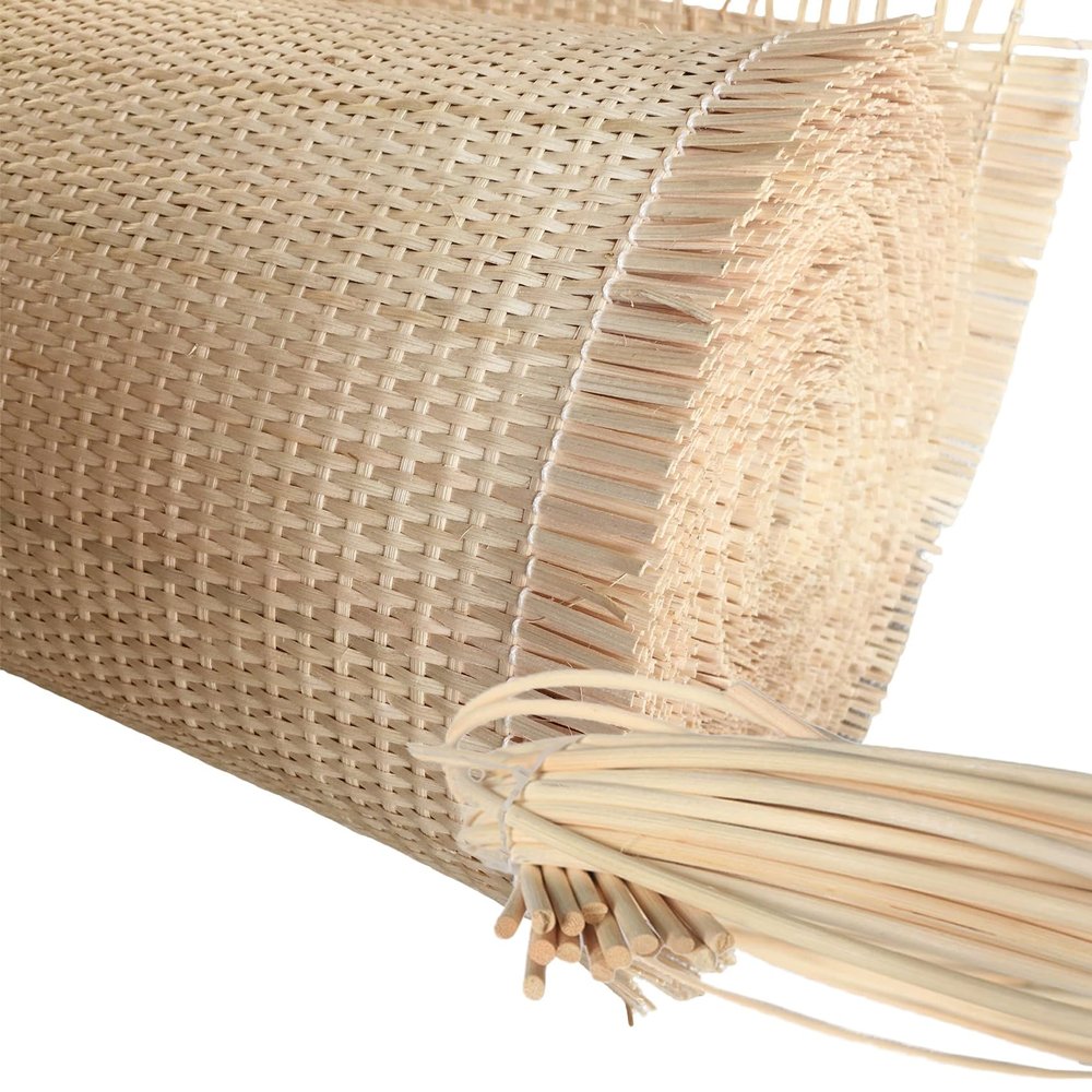 NLUMEC Natural Rattan Cane Webbing, 60 cm Wide, 50 x 300 cm